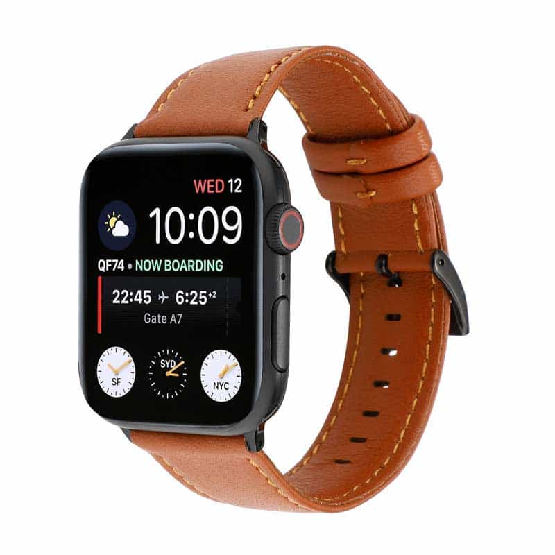 Bracelet Cuir Vintage Apple Watch Marron