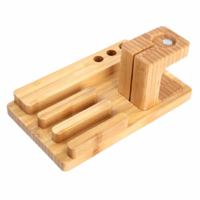 Support de Charge iPhone et Apple Watch Detachable Bois