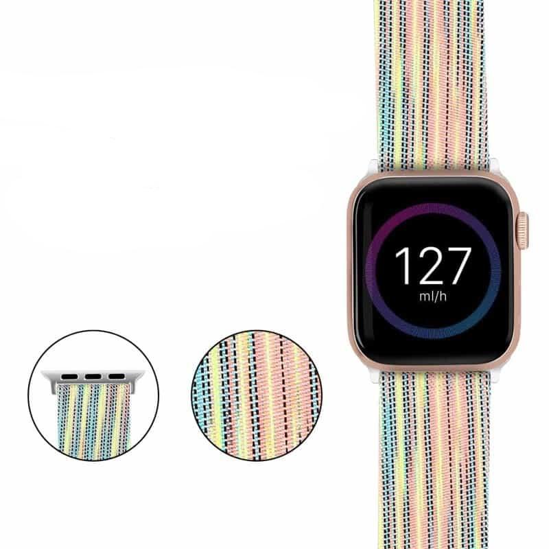 Bracelet Apple Watch <br /> Arc-en-ciel - Univers-Watch