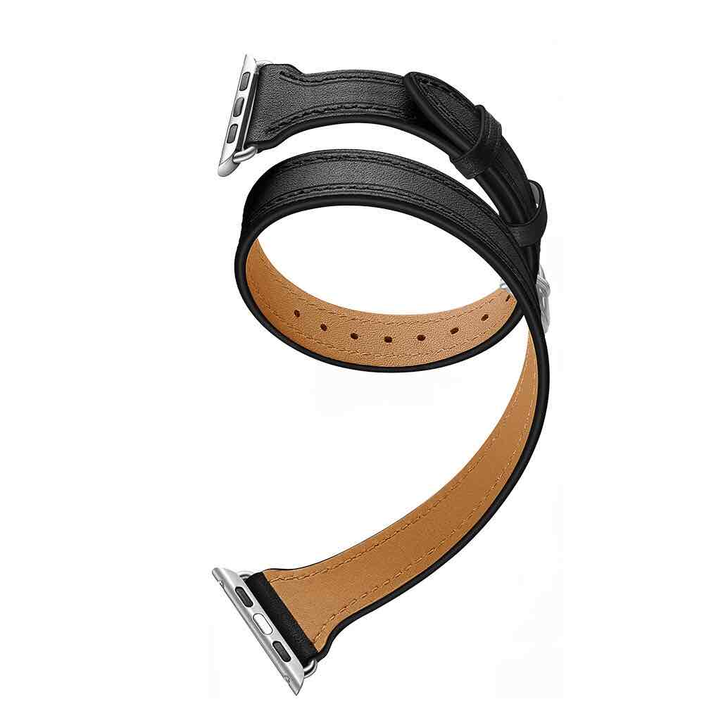 Bracelet Apple Watch <br /> Cuir Double Tour - Univers-Watch