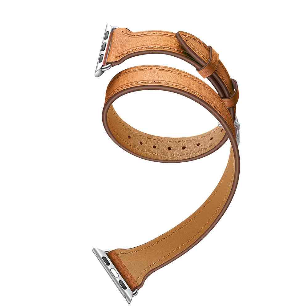 Bracelet Apple Watch <br /> Cuir Double Tour - Univers-Watch