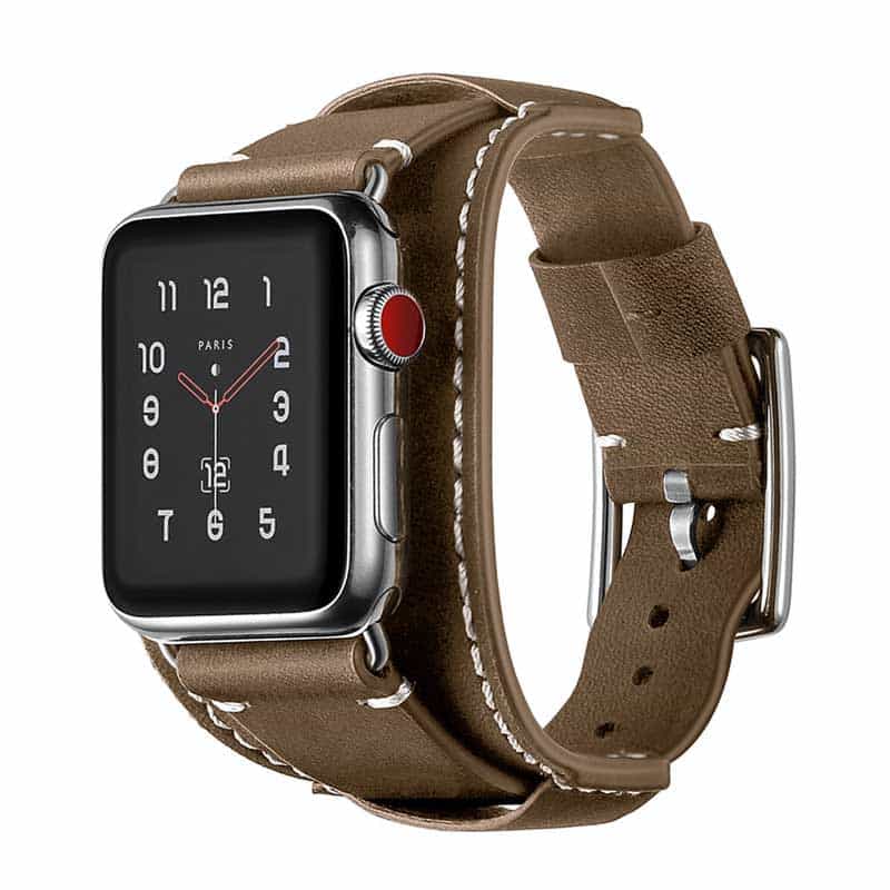 Bracelet Apple Watch <br /> Cuir Rock - Univers-Watch