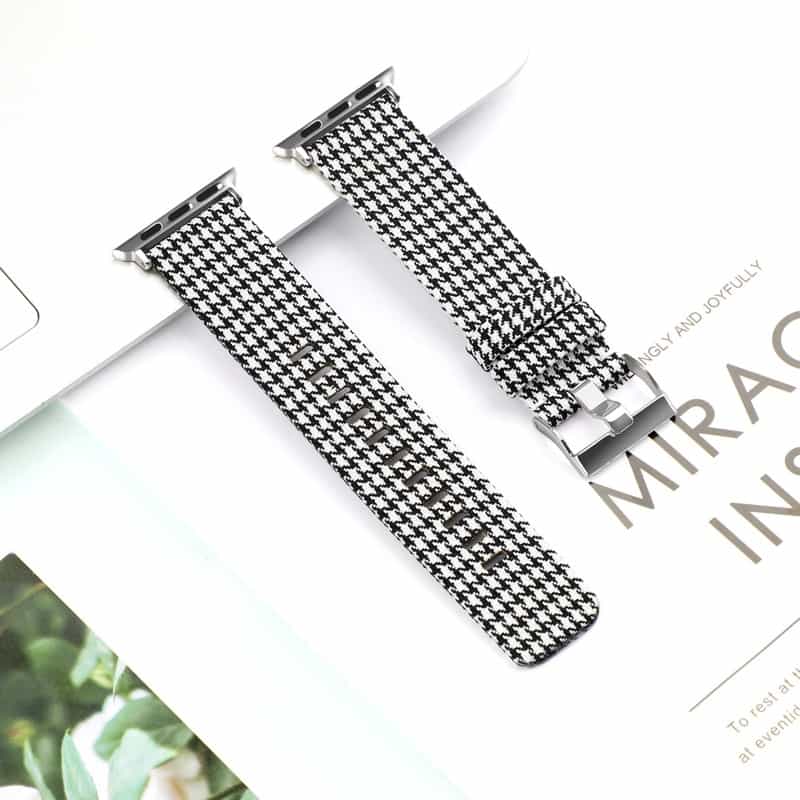 Bracelet Apple Watch <br /> Tissu Damier - Univers-Watch