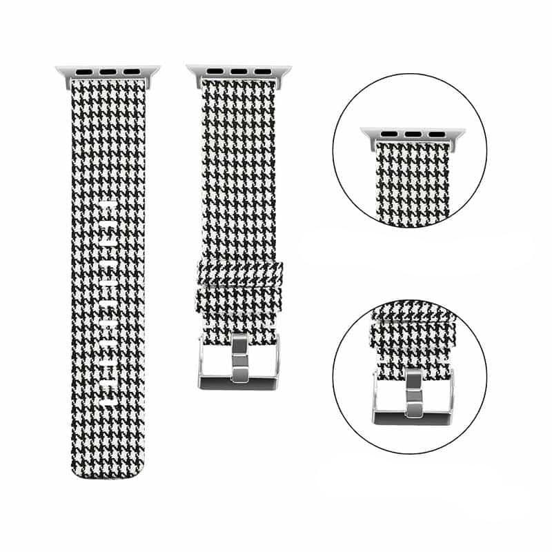 Bracelet Apple Watch <br /> Tissu Damier - Univers-Watch