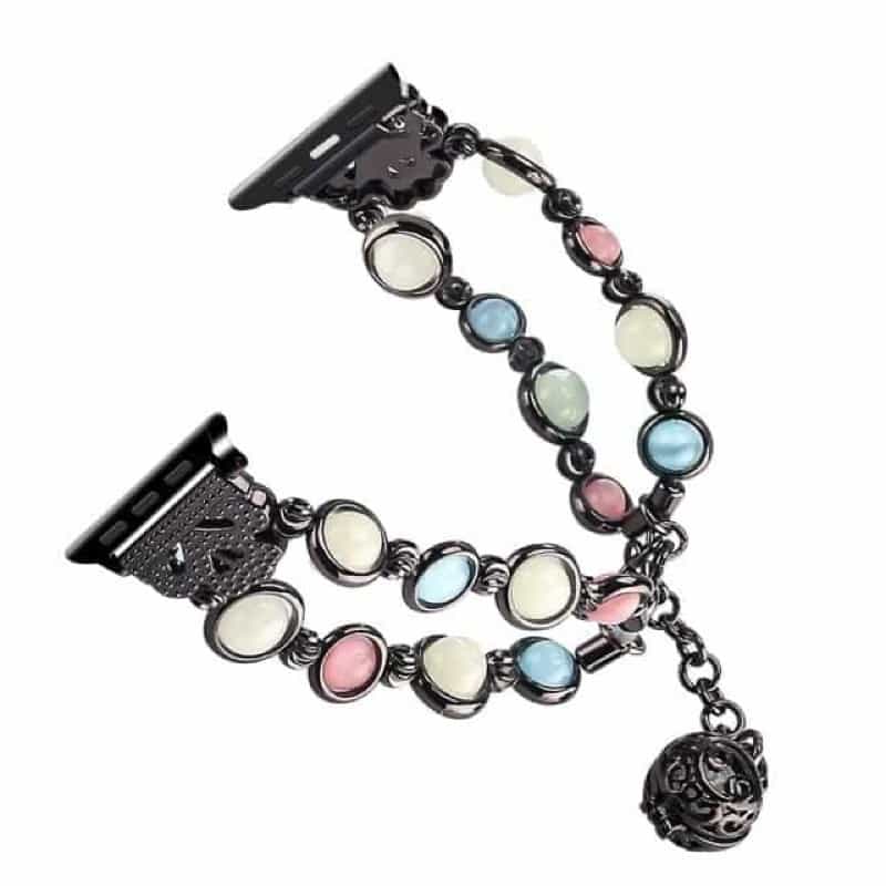 Bracelet Apple Watch Noir Perle