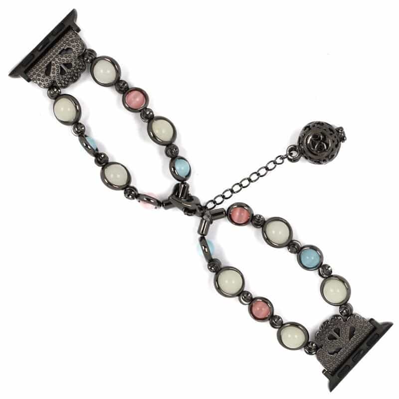 Bracelet Apple Watch Noir Bijou