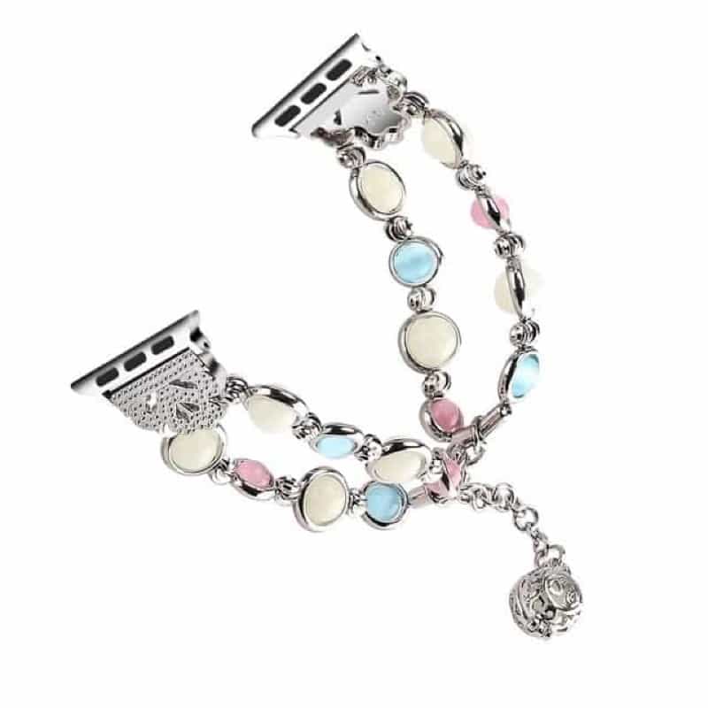 Bracelet Apple Watch Argenté Femme Bijou