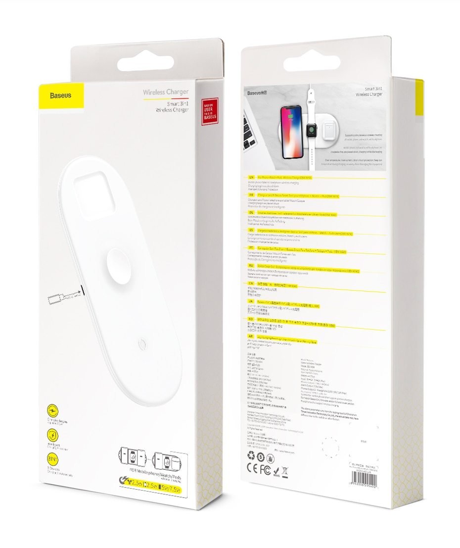 Chargeur Apple Watch <br /> Station de Charge 3 en 1 - Univers-Watch
