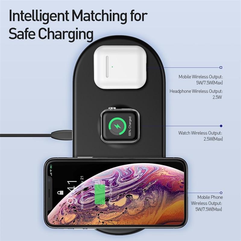 Chargeur Apple Watch <br /> Station de Charge 3 en 1 - Univers-Watch