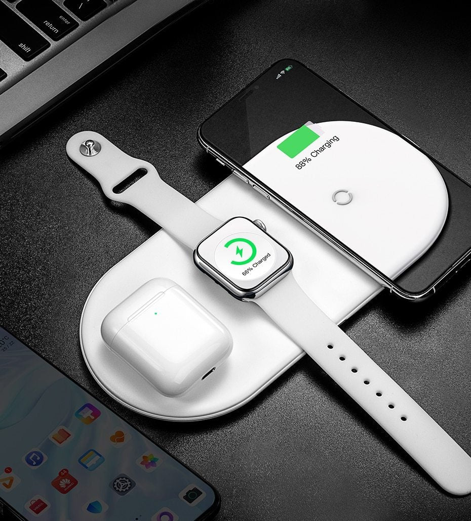 Chargeur Apple Watch <br /> Station de Charge 3 en 1 - Univers-Watch