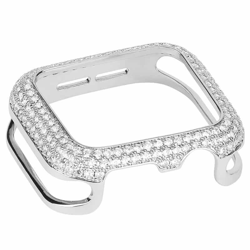 Coque Apple Watch <br /> Diamant Argenté